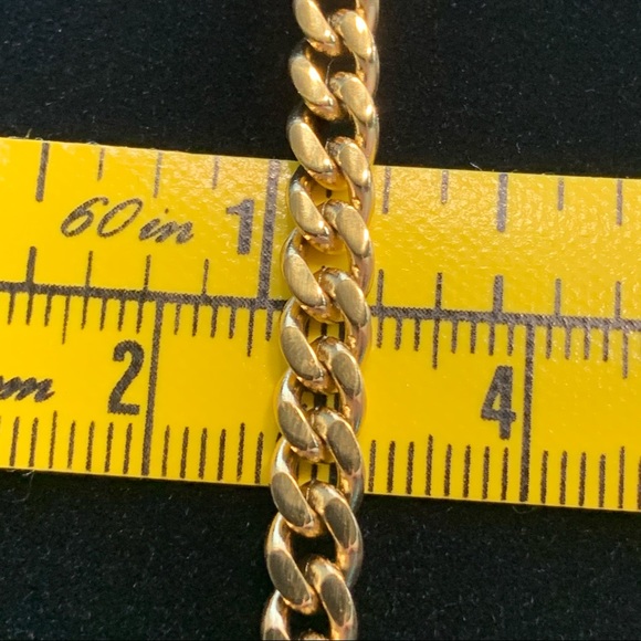 Unisex 4k Gold Vermeil Cuban Link Chain 